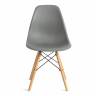 Стул CINDY (EAMES) (mod. 001) дерево бук/металл/сиденье пластик, 51x46x82см, серый/grey (Комплект из 4 шт.)